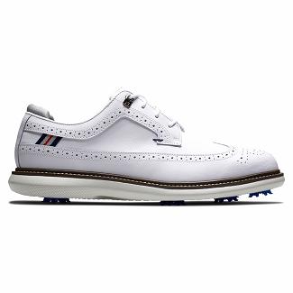 Scarpe Golf Footjoy Uomo Traditions Spikes Bianche Italia CFS012784